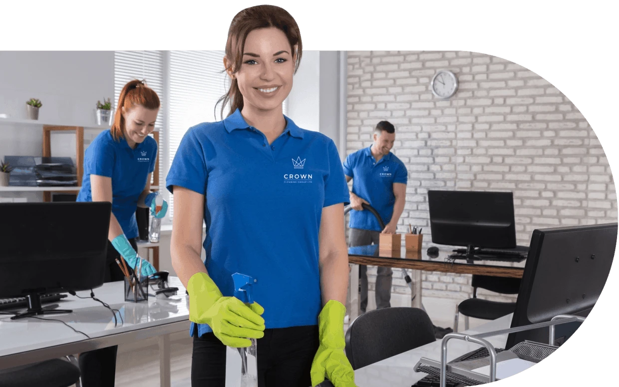 A picture of the Crown Cleaning Staff